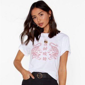 Never worn Nasty Gal Tiger Tee sz Medium